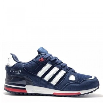 ADIDAS ZX750 СИНИЕ ЗАМША